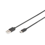 Digitus AK-300154-018-S USB Type-C Verbindungskabel Typ C auf A 1,8 Meter 