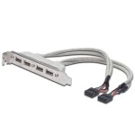 Digitus AK-300304-002-E USB-Slotblechkabel 0,25 Meter 