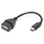 Digitus AK-300310-002-S USB Adapter / Konverter OTG 0,2 Meter 