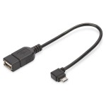 Digitus AK-300313-002-S USB Adapter / Konverter OTG micro B/St A/Bu 0,15m 0,15 Meter 