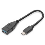 Digitus AK-300315-001-S USB Type-C Adapter / Konverter OTG Type-C auf A 