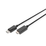 Digitus AK-340303-030-S DisplayPort Adapterkabel DP HDMI Typ A 3 Meter 