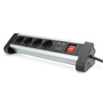 Digitus DA-70614 4-fach Office-Steckdosenleiste mit 2x USB-Anschlüssen 