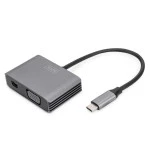 Digitus DA-70825 USB Type-C 4K 2in1 Mini DisplayPort + VGA Grafik-Adapter 