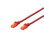 Digitus DK-1617-0025/R CAT 6 U/UTP Patchkabel LSZH rot 0,25 Meter 