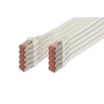 Digitus DK-1644-010-WH-10 CAT 6 S/FTP Patchkabel 1 Meter 10 Stück 