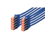 Digitus DK-1644-050-B-10 CAT 6 S/FTP Patchkabel blau 5 Meter 10 Stück 