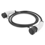 Digitus DK-1P32-075 KFZ-Ladekabel für Elektroautos & PHEV Typ 2 auf Typ 2 Mode 3 1-Phasig 32 A 7,4 kW Schwarz 7,5 Meter 