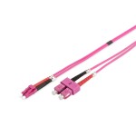Digitus DK-2532-02-4 LWL Multimode Patchkabel OM4 LC / SC 2 Meter 