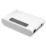Digitus DN-13024 2-Port USB 2.0 Wireless Multifunction Network Server 300 Mbps 