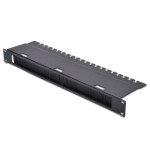 Digitus DN-19 ORG-3U-SW Kabeldurchführungspanel mit Bürstenleiste für 483mm (19 Zoll)-Schränke 1HE 