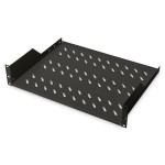Digitus DN-19 TRAY-2-SW Fachboden zum Festeinbau in 483mm (19 Zoll)-Schränke 