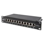 Digitus DN-91612S-EA Cat.6A Patch Panel geschirmt 12-Port 1HE 10 Zoll schwarz 
