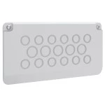 ABN GLP2-1 Leitungseinführungsplatte 5xM20/12xM16 für KMN - 5x20,5 + 12x16,5mm 