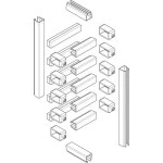 ABN GSV521N Sammelschienen-Verbindersatz ESPRO Schrank / Schrank 355A 5-polig 