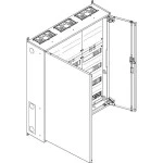 ABN S36RK042 Wandgehäuse IP43 SK2 schutzisoliert bestückt mit 4RE REG / 2RE Klemmen 