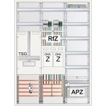 ABN S37EA420Z Zählerschrank eHZ 2Z 1T-3Pkt 1V 1APZ sHS/OKK IP43 SK2 5-polig BxHxT 800x1100x210mm 