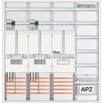 ABN S47ZA621 Zählerschrank 3Pkt 2Z 1R 1V 1APZ sHS ZSK IP43 SK2 5-polig BxHxT 1050x1100x210mm 