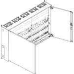 ABN S55RK032 Wandgehäuse IP43 SK2 schutzisoliert bestückt mit 3RE REG / 2RE Klemmen 