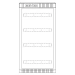 ABN SK084GA KVS Gr,00/845 max,4 Einbaueinheiten E-Cu 30x6mm 1 Zylinder 