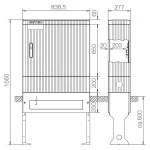 ABN SL157 Anschlusssäule leer HxB-T 1560x838,5x277 mm) 