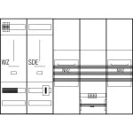 ABN WMS56X04N Wandlermessschrank 320A Sachsen Landesgruppe 2x NH2 Trenner 