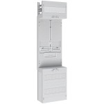 ABN Z16ZR0010 Zählerplatz 3Pkt 1Z o,V unbestückt BxH 250x900mm NAR 300mm unten 