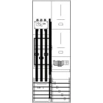 ABN ZW29X0642N Zähler-Wandlerfeld 200A 5-polig BW Zu NH1 SS Ab 250A Schalter Bestückt+Verdrahtet 