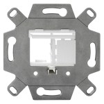 Rutenbeck 17000055 Montageadapter 1- oder 2-fach Unterputz für Keystone Module KMK abbrechbarer Tragring für Stegversion 