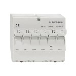 Rutenbeck 22510001 line21®-Patchpanel REG für bis zu 6 line21®-Linien für Anwendungen bis 100 Mbit/s lichtgrau (ähnlich RAL 7035) 