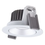 Ledvance SPADJP8W930PSDIP20SI LED-Einbaustrahler 930 dim si 680lm 3000K weiß 