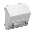 OBO Bettermann 6104742 Multimediaträger DVI 45x45mm reinweiß MTS-DVI S RW1 