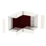 OBO Bettermann 7216604 Außeneck BSKM-AE 0711RW 