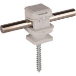 DEHN 204006 LHDS8H16HS5X50GR Leitungshalter grau H 16mm für Rd 8mm 50 Stück 