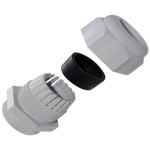 Plica 935344026 Kabelverschraubung silbergrau 