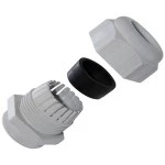 Plica 935344250 Kabelverschraubung silbergrau 5 Stück 