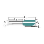 Weidmüller H25,0/30 BR Aderendhülse 50 Stück 
