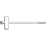 Thomas & Betts TY551M Kabelbinder 92x2,4mm natur 100 Stück 
