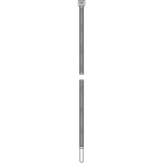 HellermannTyton UB385E-B-PA66-BK-C1 Kabelbinder 7,6x385 schwarz 100 Stück 
