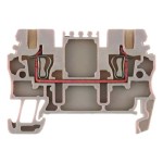 Weidmüller ZDU 1.5 Durchgangsreihenklemme dunkelbeige 