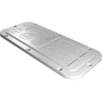 Rittal AX 2562.200 SZ Kunststoff-Flanschpl. Größe 2 