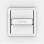 Somfy 1800506 Zweifach-Rollladenschalter inkl. Rahmen 