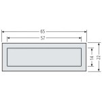 Renz 97-9-85116 braun Kombitaster LIRA 65x22 braun 