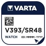 Varta V 393 Uhren-Batterie 1,55V/77mAh/Silber 