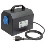 Trafo-Technik-Hoppecke ETR 1000VA 230/230V Trenntrafo transparentagbar sw 