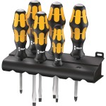 Wera 018282 Schraubendrehersatz 6-teilig Schlitz-/Kreuz 