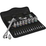 Wera 004018 Zyklop Metall-Knarrensatz 1/4 Zoll-Antrieb 28-teilig 