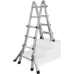 ILLER-LEITER 64216 Teleskopleiter Levelmaster 4x6 Spross.+Ausleger 