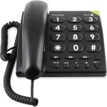 doro doroPhoneEasy311c schwarz Großtastentelefon schnurgebunden 