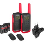 Motorola TALKABOUT T62 rot Funkgeräte-Set PMR bis 8km 